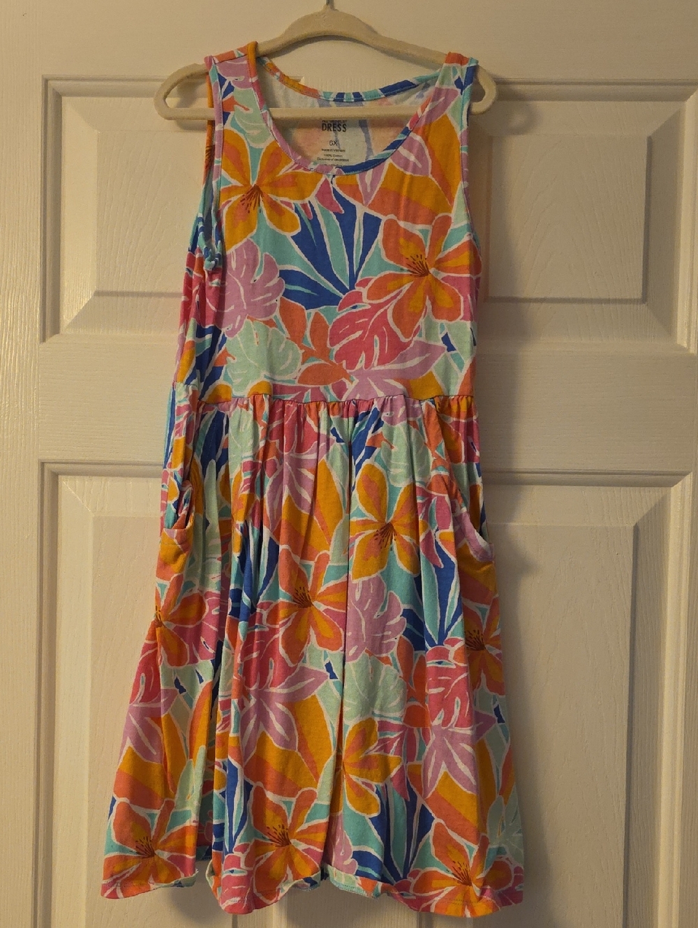 jumping beans Multicolor Floral Tank Dress with Pockets